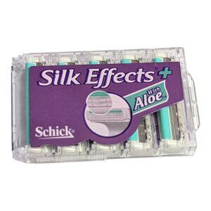 Schick Silk Effects Plus Aloe Razor Blade Refills For Women 5 Count New Germany